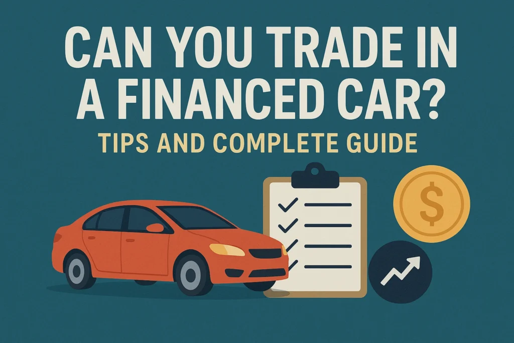 can you trade in a financed car